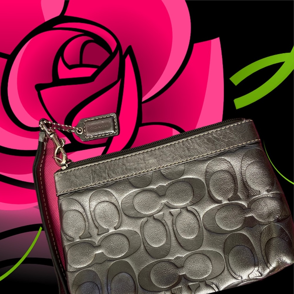 Platinum Coach wristlet